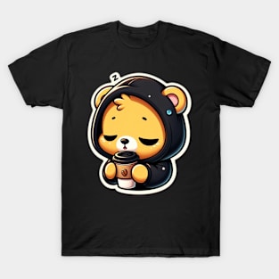 A Cute Baby Bear's Coffee Break T-Shirt